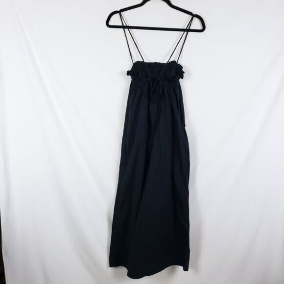 Everlane Flowy Jumpsuit Palazzo Womens XS Black Japanese Minimalist Resort Boho - Picture 10 of 12